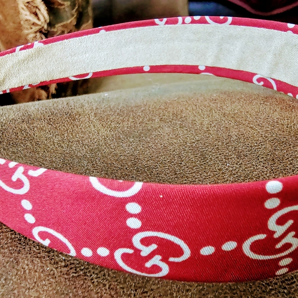 GG Collection Red and White Hair Accessory - Picture 2 of 7